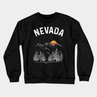 Vintage Retro Nevada State Crewneck Sweatshirt